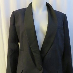 NWT J. CREW NAVY BLUE ONE BUTTON BLAZER - SZ 12